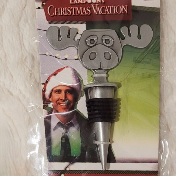 National Lampoons Christmas Vacation Gift Set Reusable Straws Bottle Stopper New - Picture 4 of 7